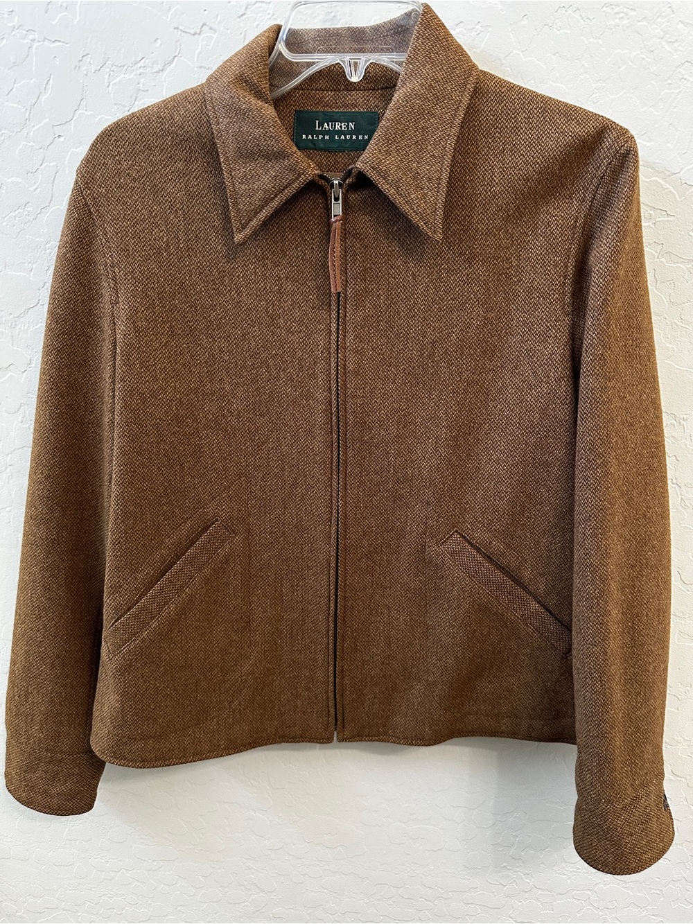 Lauren Ralph Lauren Wool Jacket- Estimated Size Large- Dark Brown- 100% Wool